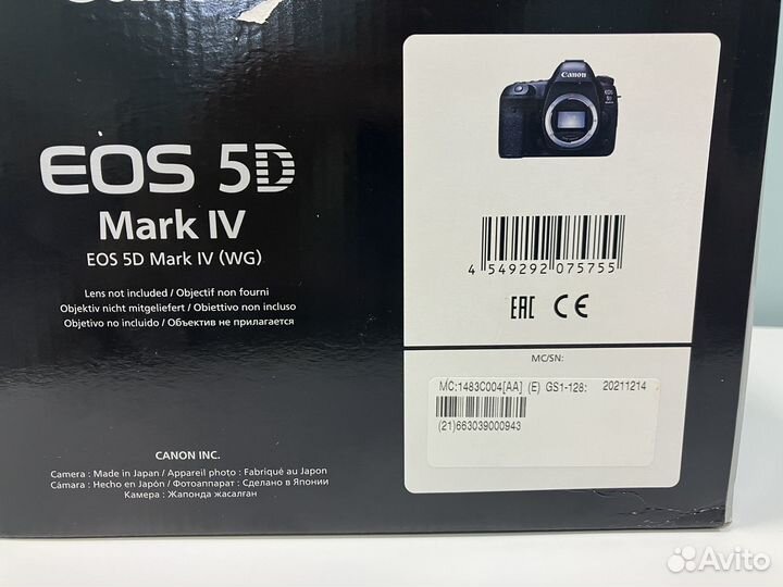 Новый Canon EOS 5D Mark IV Body