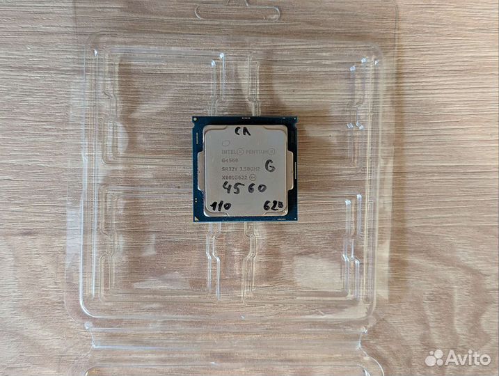 Процессор intel pentium g4560(2 ядра,4 потока)