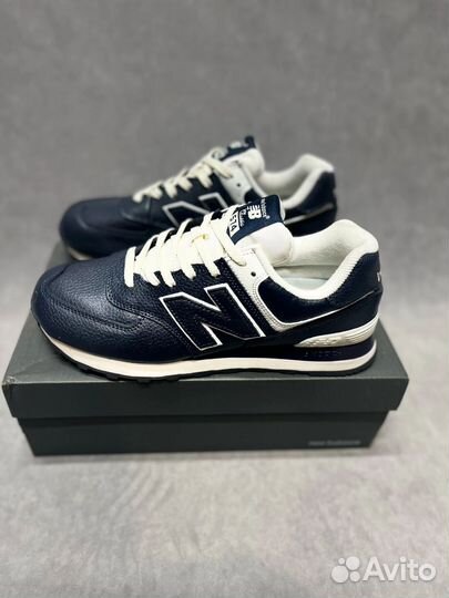 New Balance 574. Натуральная кожа