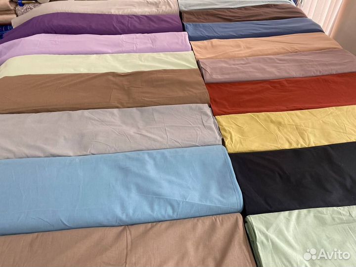 68-25 Ткань Однотонная натуральная Поплин