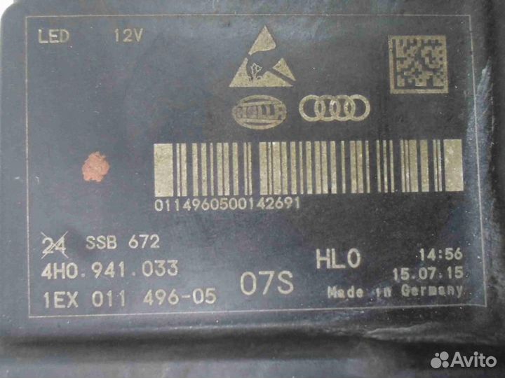 Фара левая Audi A8/S8