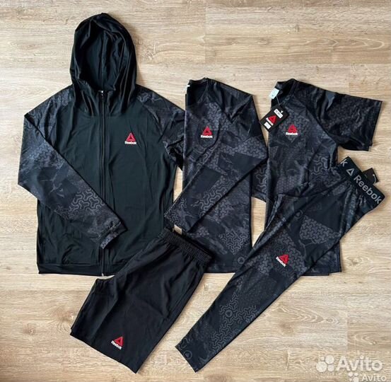 Компрессионный костюм, рашгард, CrossFit Reebok