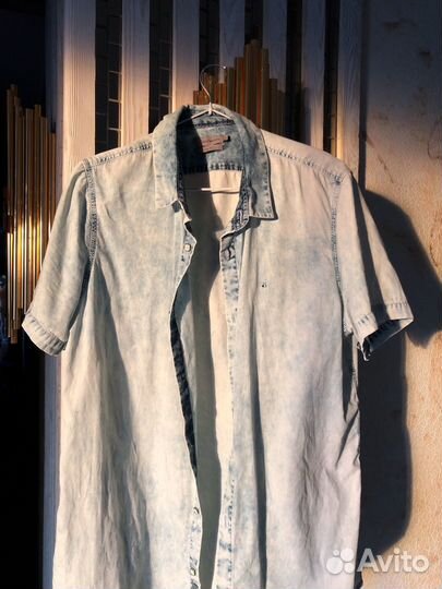 Рубашка мужская джинсовая