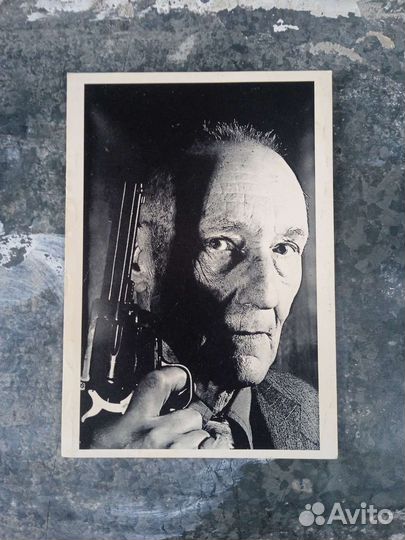 Открытка Уильям Берроуз. William Burroughs, ретро