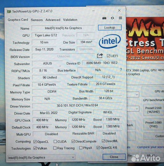 Asus Tuf Dash F15 fx516pm