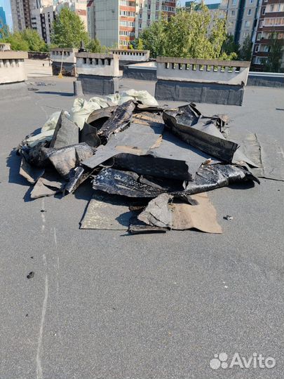 Вывоз ондулина, рубероида/ пухто