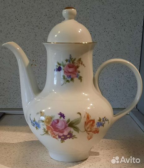 Кофейник Мейсенский букет ГДР