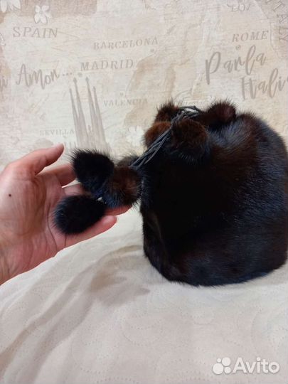 Шапка зимняя меховая женская из норки