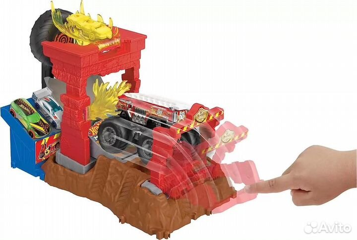 Hot Wheels Monster Trucks Испытание огнем HNB90