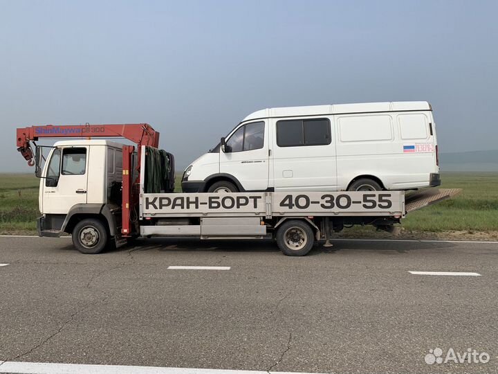 Кран борт, эвакуатор