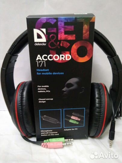 Наушники defender, Hoco 2шт