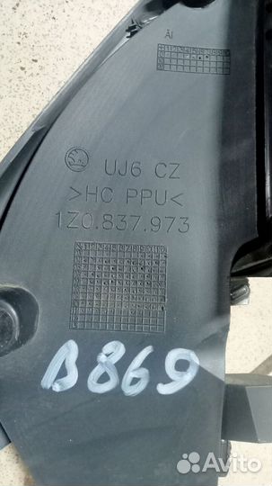 Накладка передней левой двери Октавия A5рестайлинг