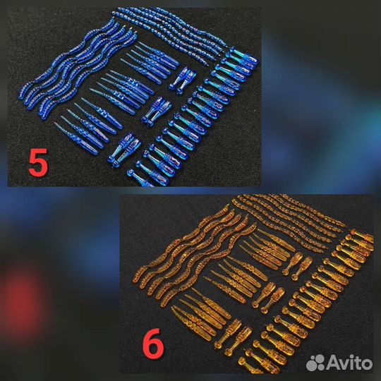 Силиконовые приманки для мормышенга 100шт