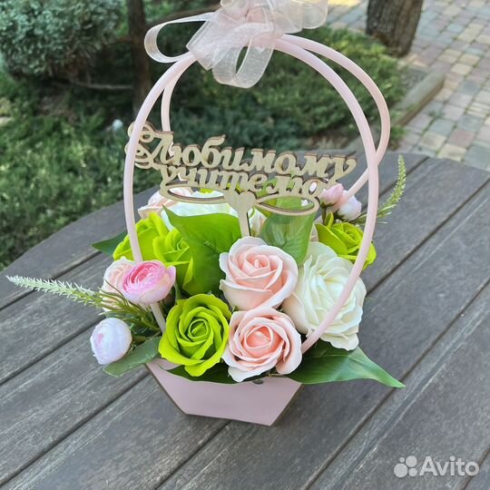 Букеты из мыльных роз