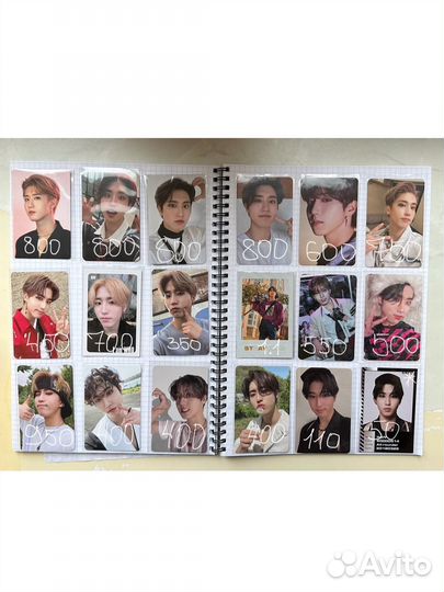Карты stray kids ateez bts