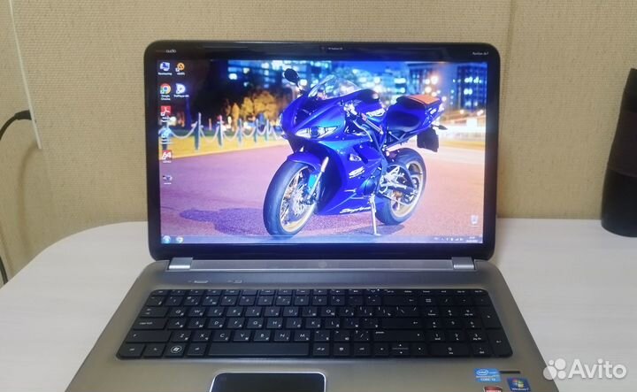 Большой ноутбук HP Pavilion DV7 в хорошем состояни