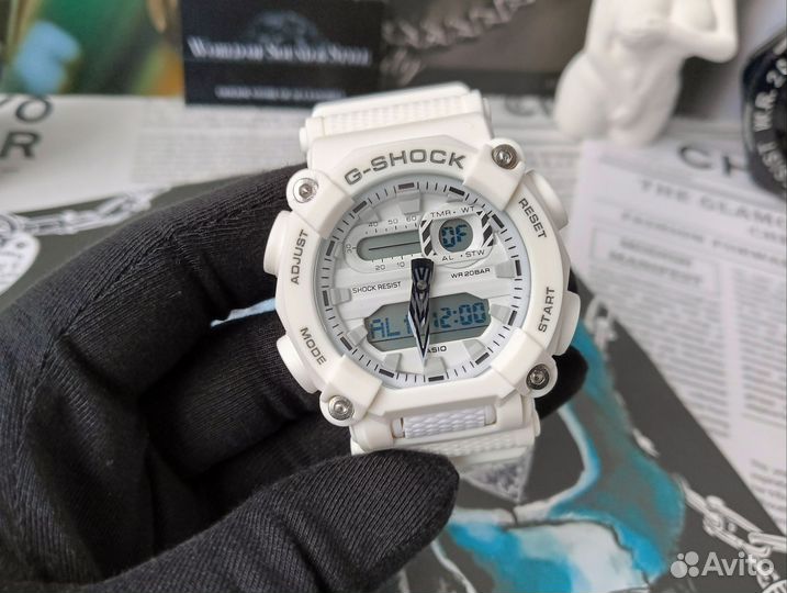 Мужские наручные часы Casio G-Shock GA-900 white