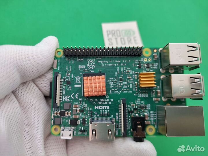 Одноплатный компьютер Raspberry PI 3 b