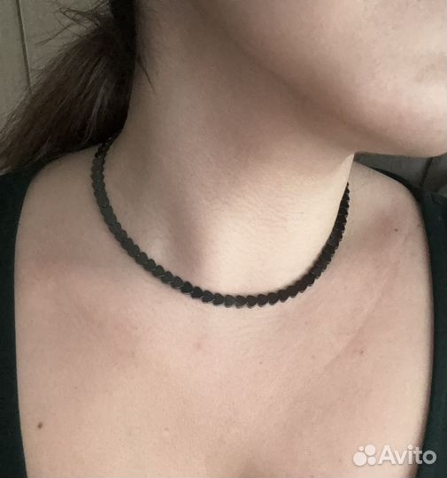 Чокер из гематита