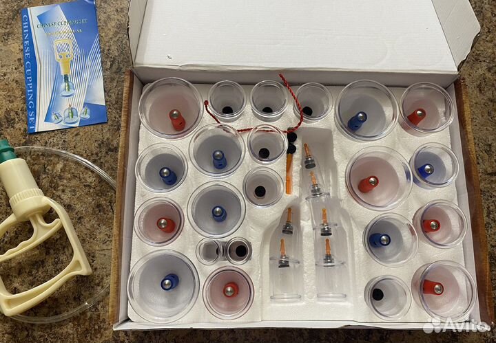 Вакуумные банки для массажа bolikim 28 штук