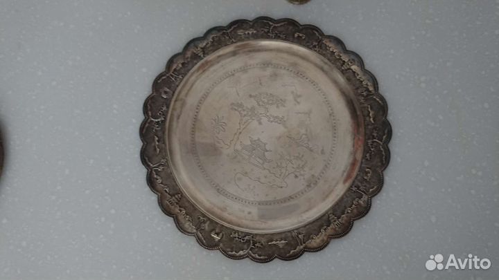 Поднос. Рюмки. Мельхиор