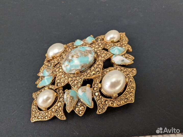 Sarah Coventry. Remembrance винтажная брошь кулон