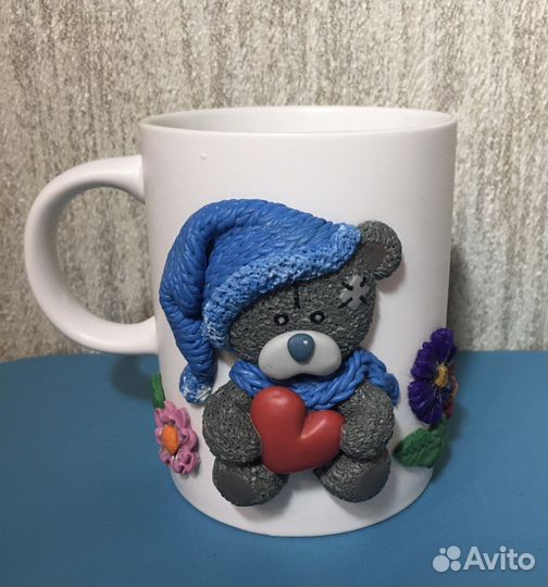 Кружка с декором «Мишка Тедди»