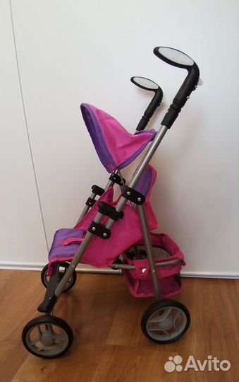 Коляска трость для кукол+ кроватка в подарок