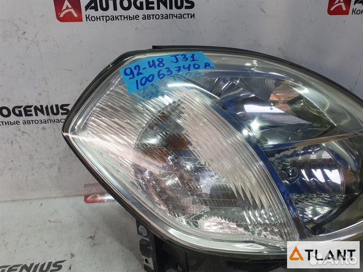 Фара передняя правая nissan teana