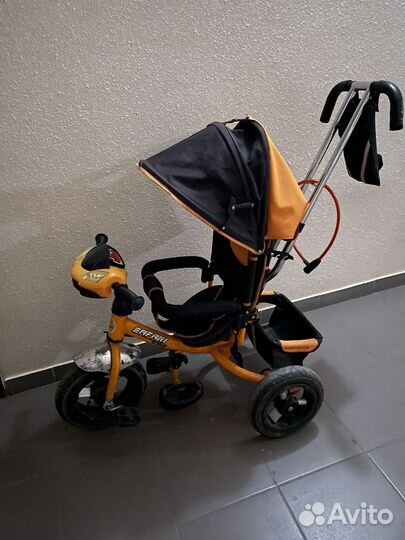 Велосипед с родительской ручкой