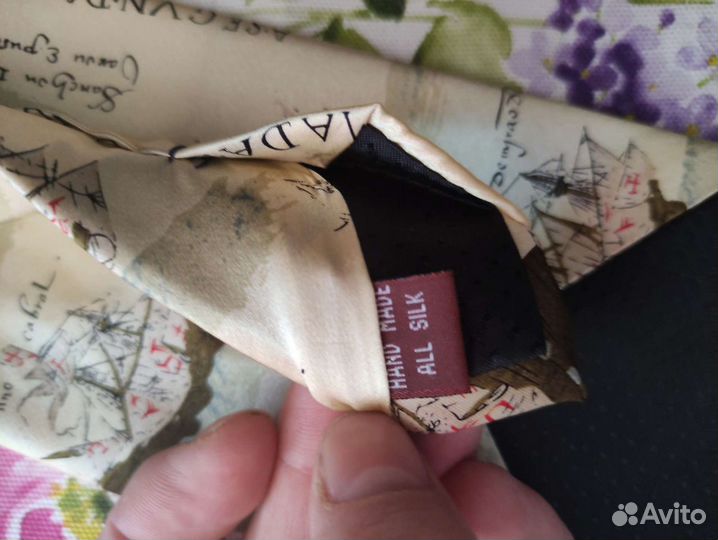 Галстук новый ручной работы шёлк