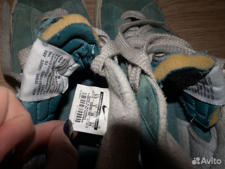 Кеды Nike бирюзовые