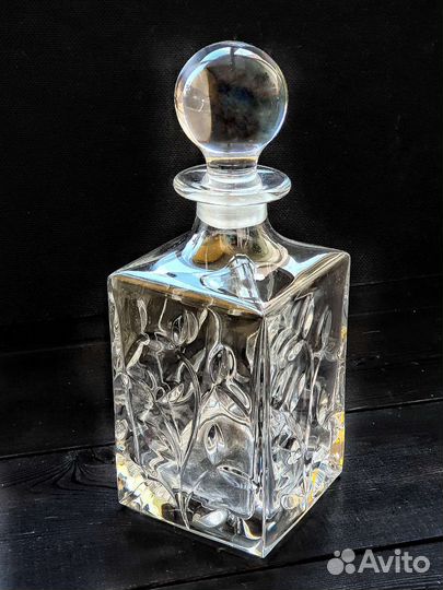 Графин для бренди, виски, Италия хрусталь