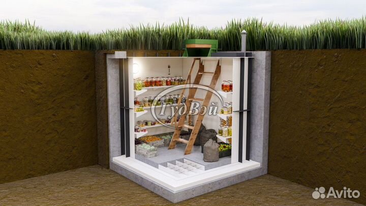 Пластиковый погреб гудвэй Рацио 1,5*1,5м