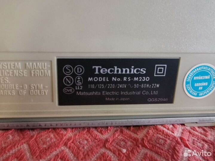 Кассетная дека Technics RS- M230