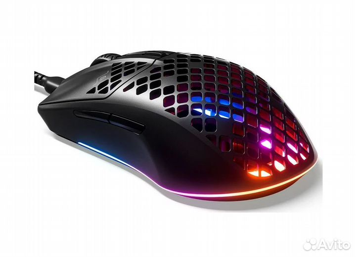 Игровая проводная мышь SteelSeries Aerox 3, черный
