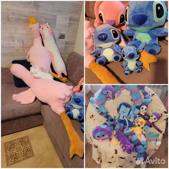 Гуси, стич, кот Батон, гусеница Хаги Ваги, кот