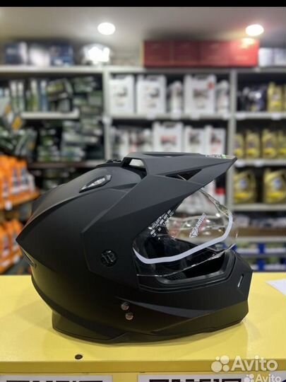 Мотошлем кросс AiM JK802 Black Matt