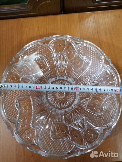 Ваза для фруктов СССР, хрусталь 70 - 80г