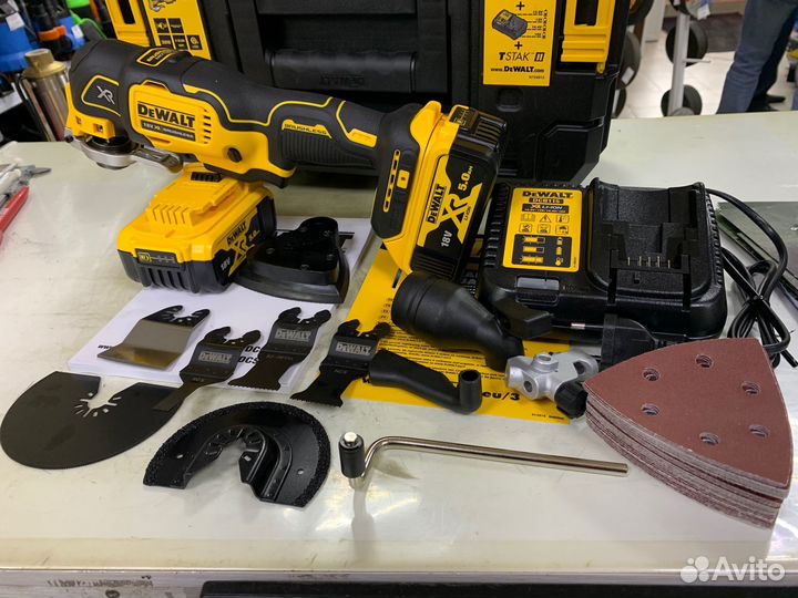 Аккумуляторный мультитул dewalt DCS356P2 (18в)