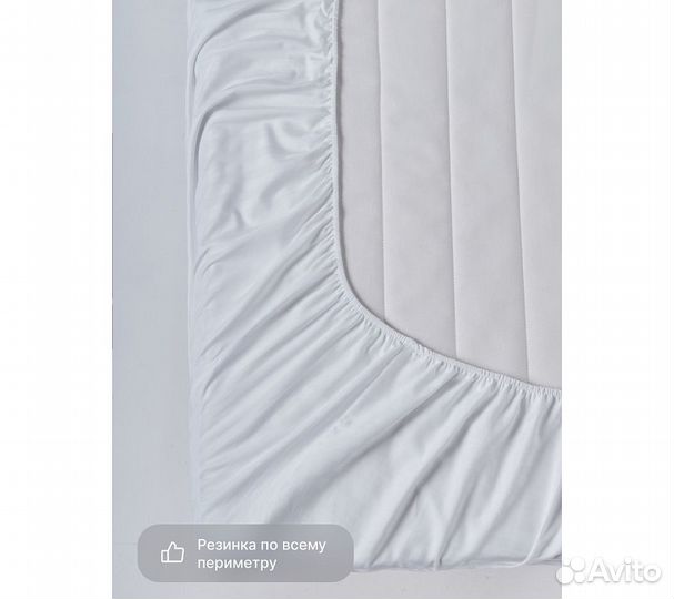 Простыня GoodNight Pure Страйп-сатин 200*200*35, б