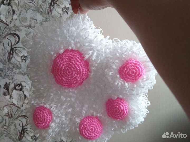 Мочалка-лапка (варежка)