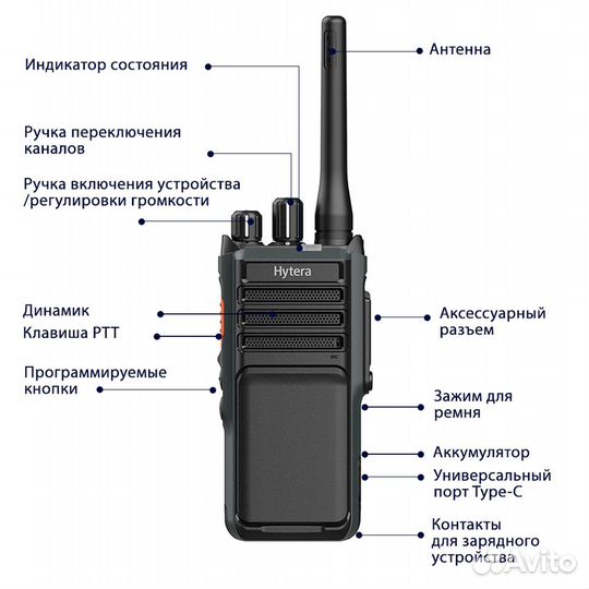 Радиостанция Hytera HP505