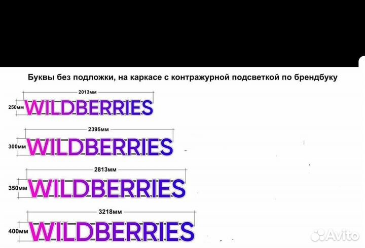 Вывеска для пвз Wildberries