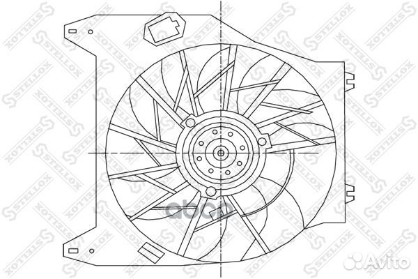 29-99078-SX вентилятор охлаждения Renault Clio