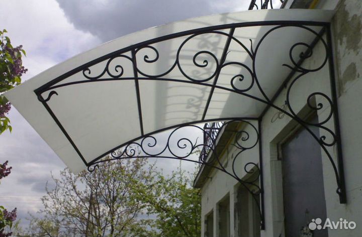 Кованые изделия ворота.козырьки.навесы.мангалы