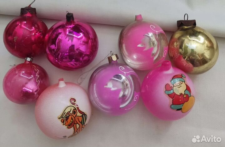 Елочные игрушки, дождик СССР