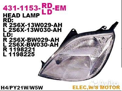 Фара передн прав с эк ford: fiesta MK6 02