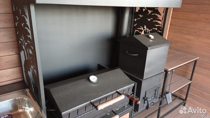 Беседка с мангальной зоной