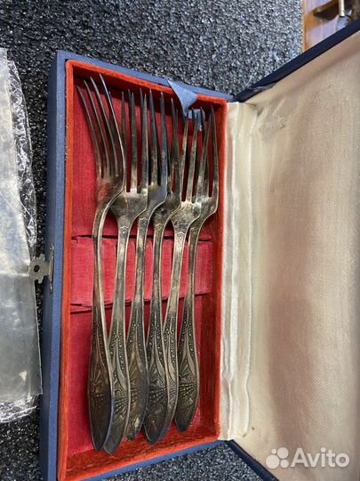 Набор мельхиоровых вилок 50лет революции